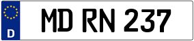 Trailer License Plate